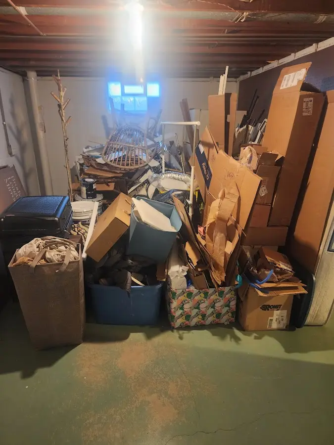 Roll-off dumpster container at job site for Construction Dumpster Rental in Plainwell